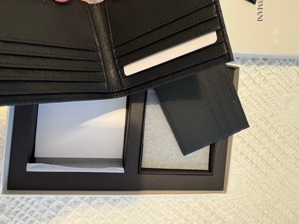 Emporio Armani Siyah Erkek Kartlık ve Cüzdan - Görsel 2