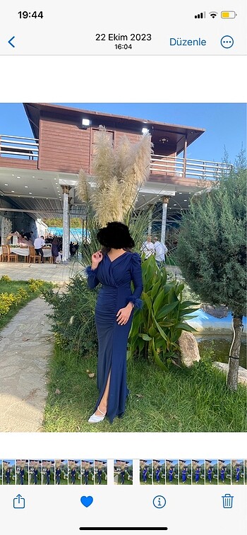 Diğer Gece Elbisesi Mavi