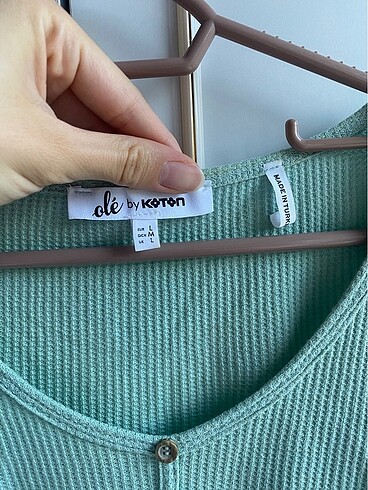 l Beden Tişört crop bluz koton