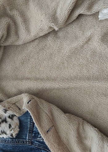 Sokak Stili Kadın Kot Ceket, Kürklü - Görsel 2