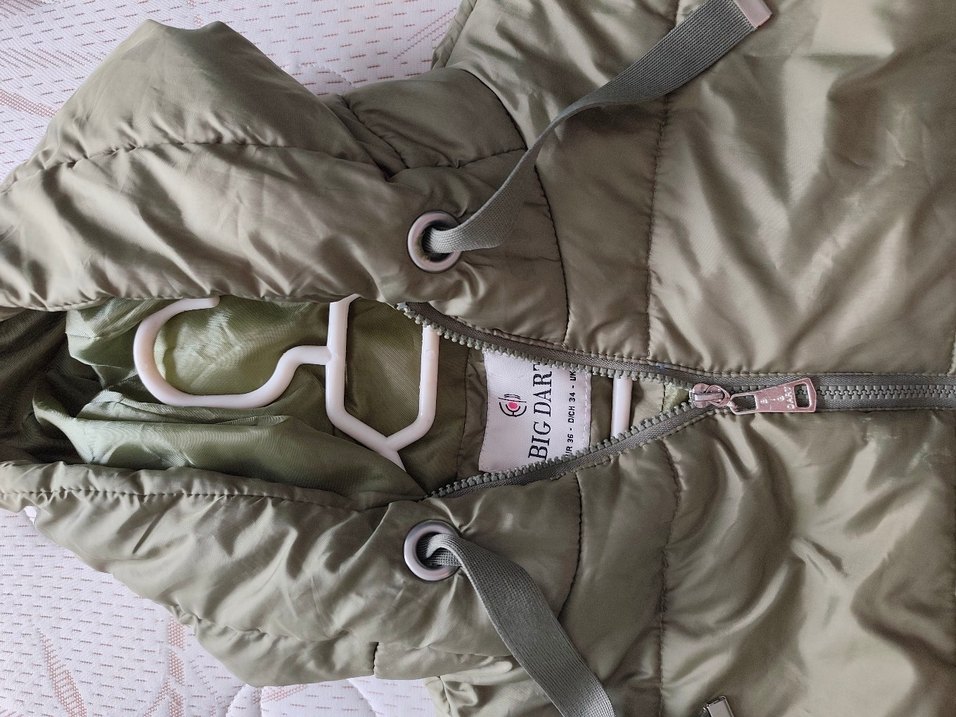 Gri Kadın Sokak Tarzı Kışlık Mont - Görsel 2