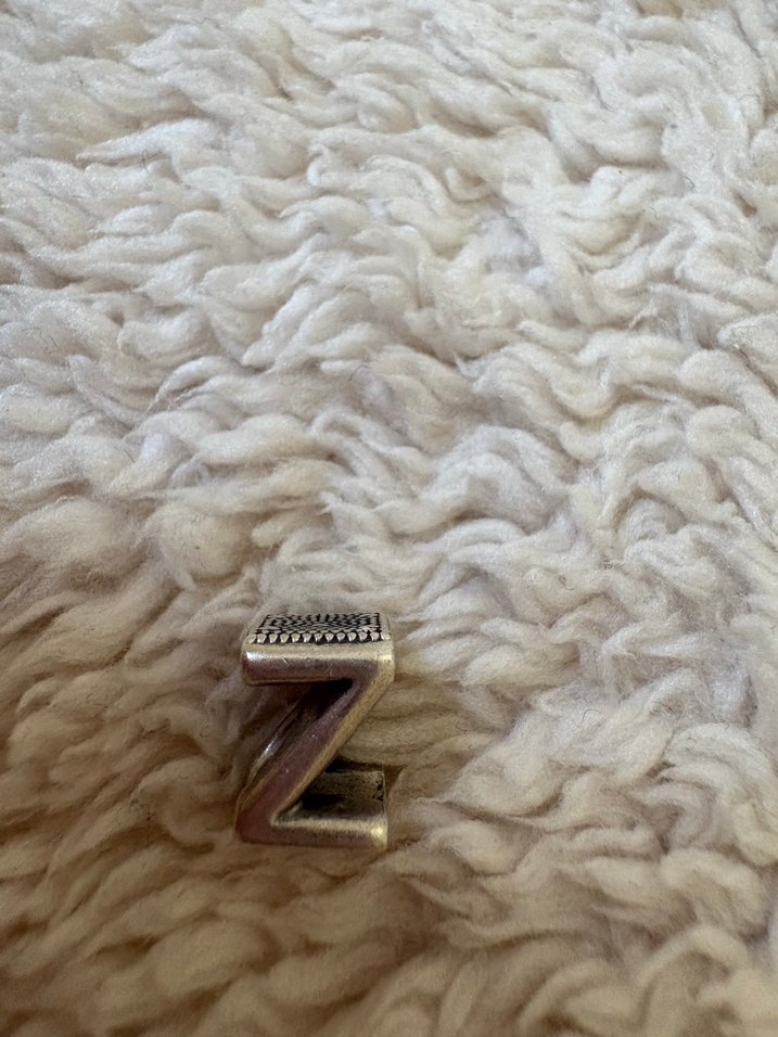 Pandora 925 Ayar Gümüş Z Harfi Charm - Görsel 4