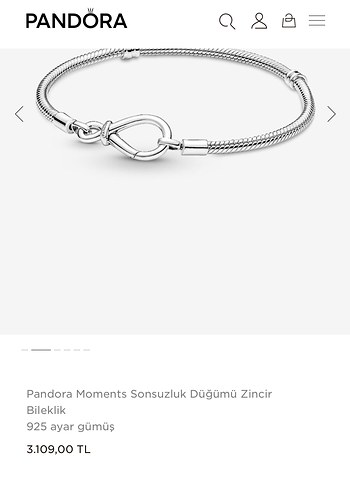 Pandora Zincir Detaylı Kadın Bileklik