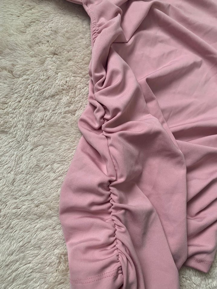 Pudra Renk capraz bluz body - Görsel 5