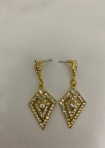 Altın Renkli Mini Payetli Küpe - Görsel 2