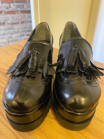 40 Beden siyah Renk Oxford ayakkabı rugan