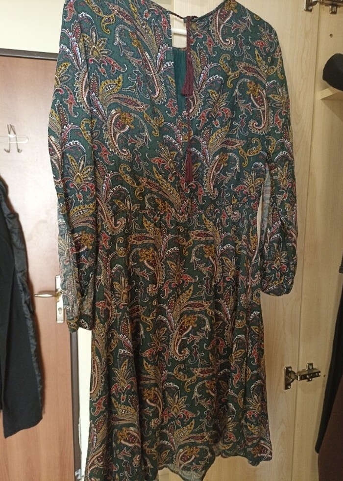 PARK BRAVO BOHO/BOHEM/ETNİK DESENLİ ELBİSE  - Görsel 4