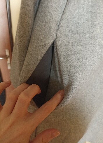 ZARA GRİ KABAN - Görsel 5