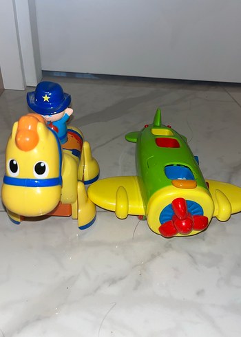 Renkli Uçak ve At Oyuncak Seti