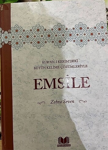 KULLANILMIŞ EMSİLE KİTABI ZEHRA SEVEN