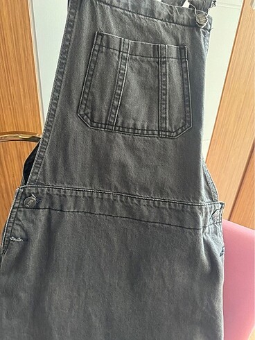 m Beden gri Renk LC WAİKİKİ Gri Füme Jean Jile salopet