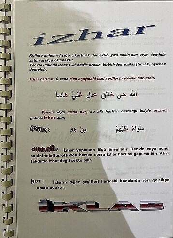 TECVİD ESASLARI DOSYALI KİTAP ŞEKLİNDE - Görsel 2