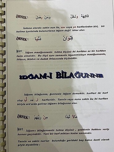 TECVİD ESASLARI DOSYALI KİTAP ŞEKLİNDE - Görsel 4