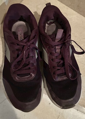 orjinLumberjack Mor Bağcıklı Kadın Spor Ayakkabı defolu - Görsel 4