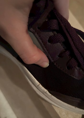 orjinLumberjack Mor Bağcıklı Kadın Spor Ayakkabı defolu - Görsel 7