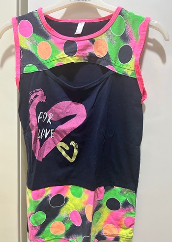 Renkli Batik Desenli Gotik Sabahlık Takım - Görsel 6