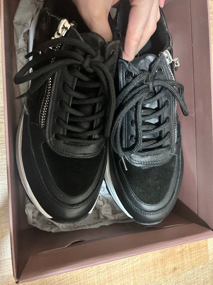 Derimod Kadın Siyah Yılan Desenli Platform Spor Ayakkabı - Görsel 5