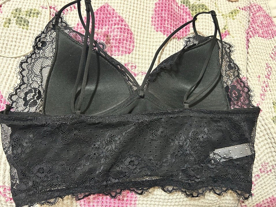 Gri Mini İşlemeli Dantel Askılı Büstiyer - Görsel 5