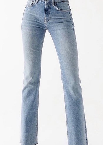 MARIA INDIGO 90 s Jean Pantalon Mavi