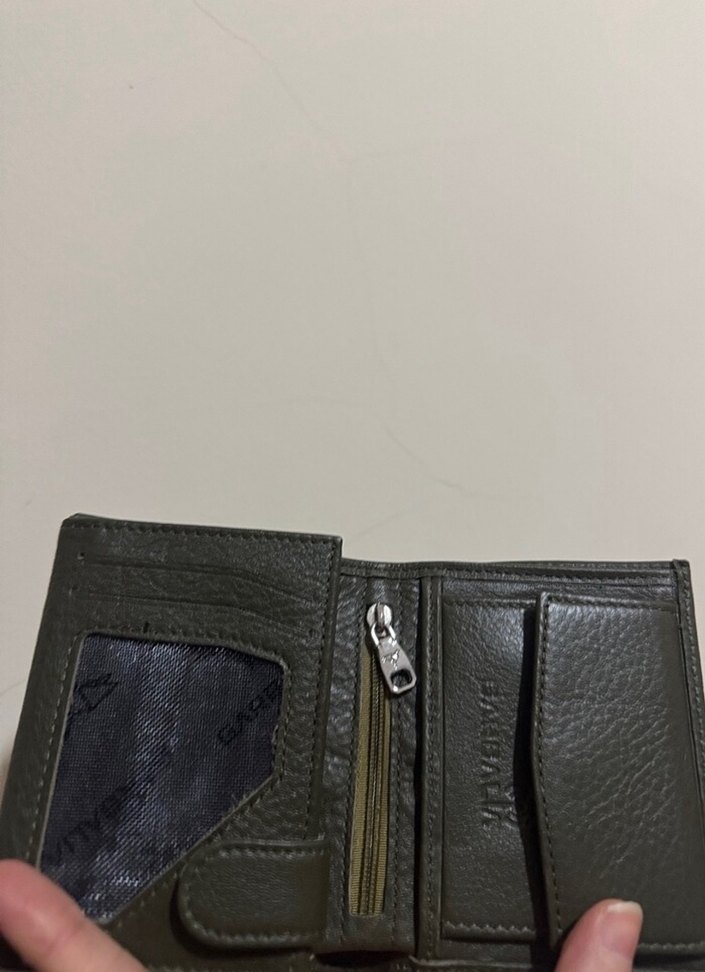Haki erkek cüzdan hickullanılmadı boyut küçük - Görsel 3