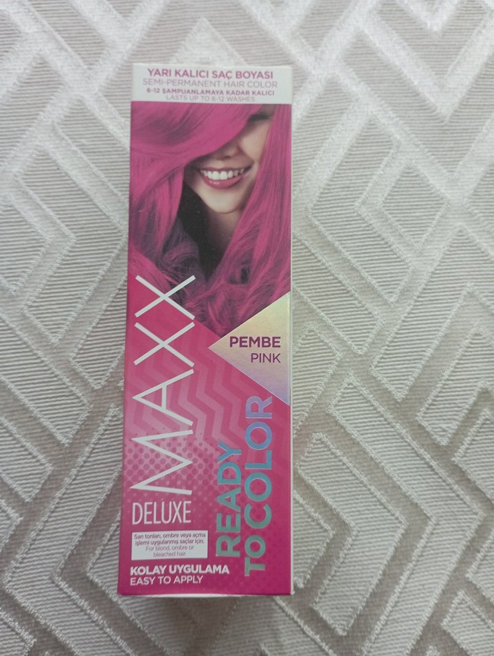 Maxx Deluxe Yarı Kalıcı Pembe Saç Boyası - Görsel 2