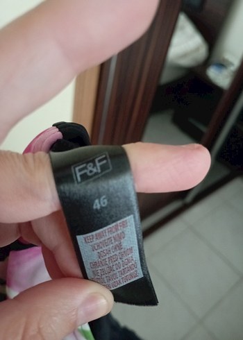 Siyah Çiçek Desenli Uzun Mayo - Görsel 6