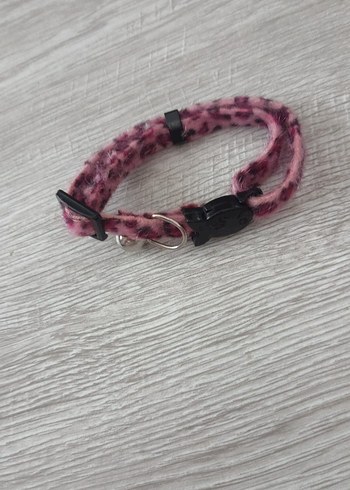 Kedi için pembe desenli tasma - Görsel 2