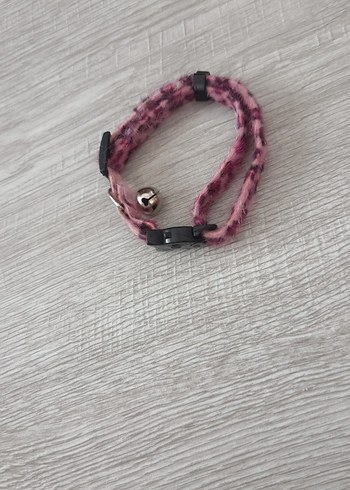 Kedi için pembe desenli tasma - Görsel 4