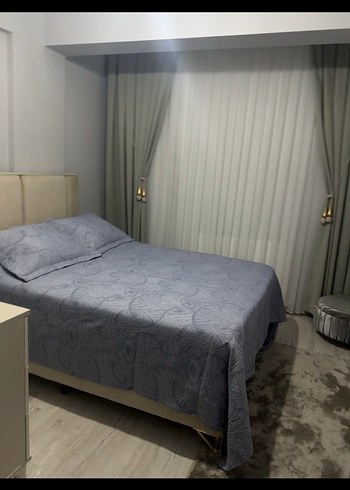 Gri Düz Desen Yatak Örtüsü - Görsel 2