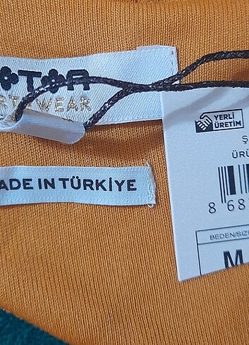 m Beden turuncu Renk Koton bluz 