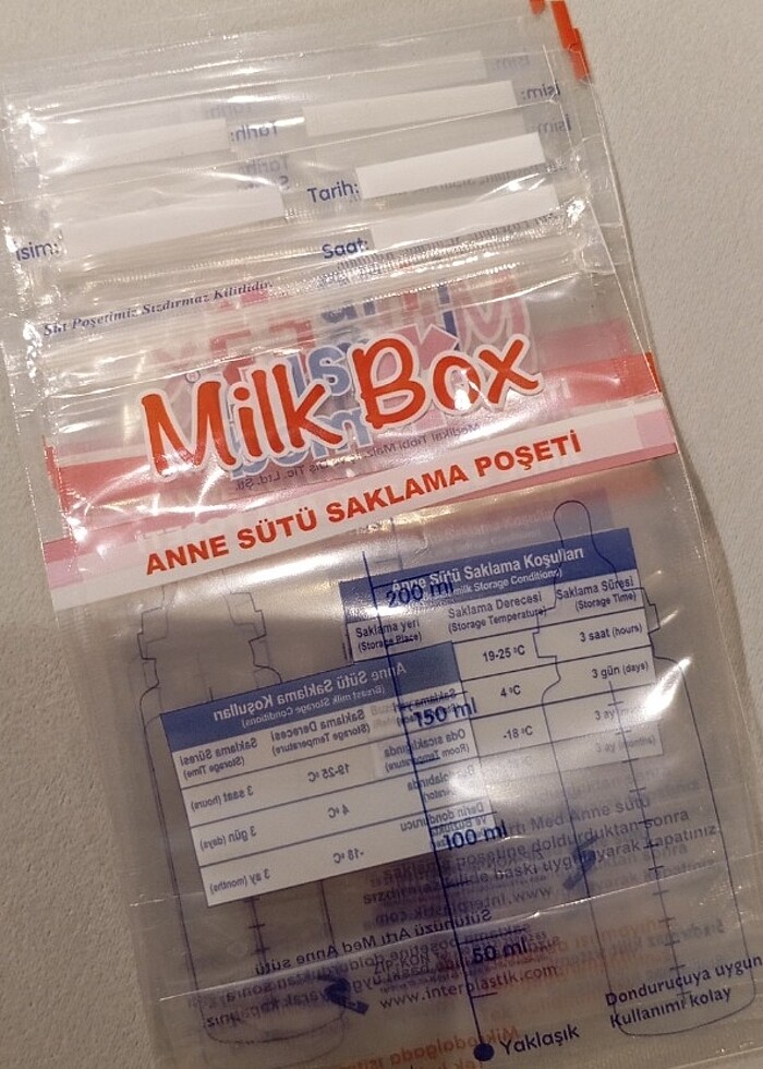 Anne sütü saklama poşeti - Görsel 2