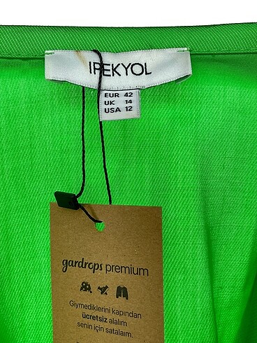 42 Beden yeşil Renk ipekyol Uzun Tulum %70 İndirimli.