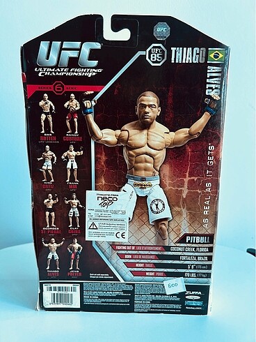 UFC MMA Boks Thiago Alves Kafes Dövüşçüsü Figür 2010