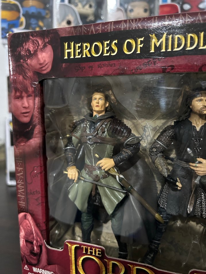 Toybiz Lord Of The Rings Aragorn Legolas Gimli - Görsel 5