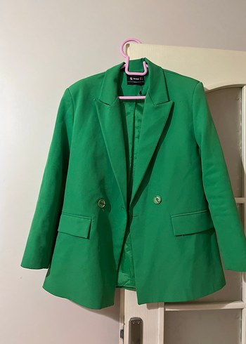 Yeşil Kadın Blazer Ceket