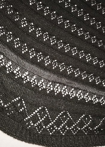 Düğmeli Siyah Örgü  Süveter - Görsel 3