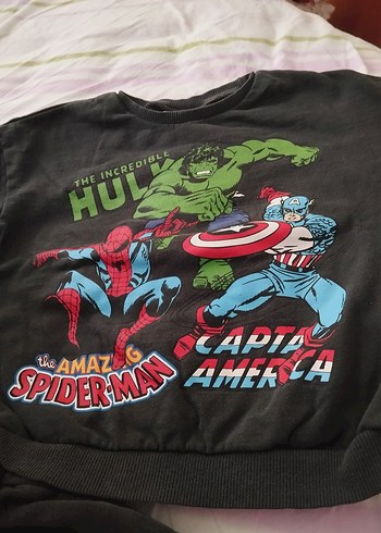 Marvel Baskılı Erkek Çocuk Sweatshirt - Görsel 2
