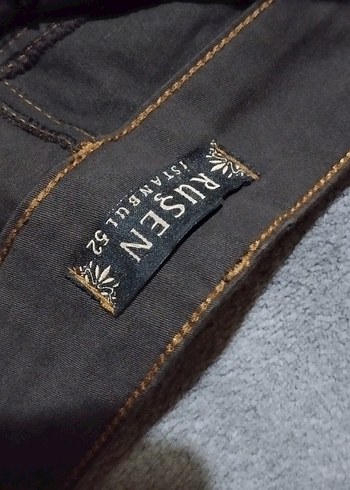 Düğmeli kahverengi Kadın etek - Görsel 3