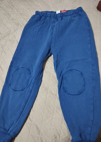 Gri Baskılı Erkek Sweatshirt ve Mavi Eşofman Altı - Görsel 2