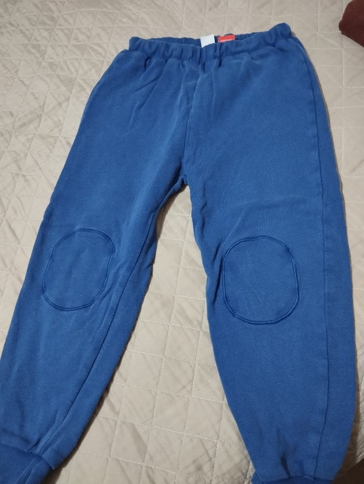 Gri Baskılı Erkek Sweatshirt ve Mavi Eşofman Altı - Görsel 2