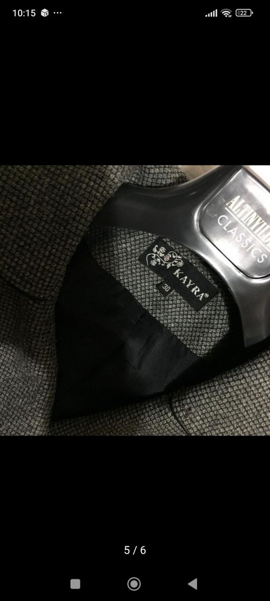 Kemerli Gri Kadın Kaban - Görsel 4