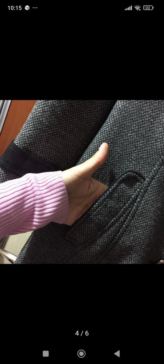 Kemerli Gri Kadın Kaban - Görsel 3