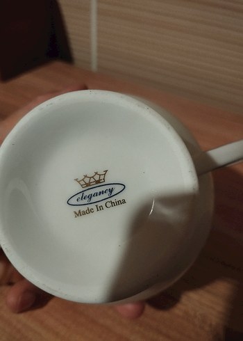 Gri Detaylı Beyaz Porselen Şekerlik - Görsel 2