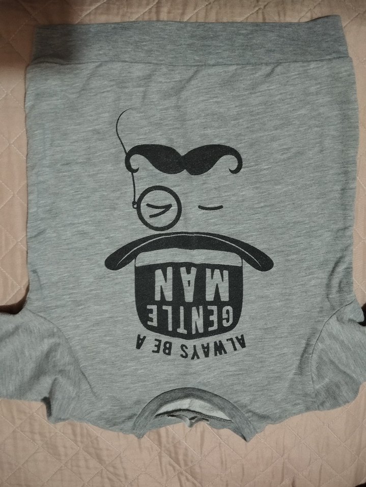 Gri Baskılı Fermuarlı Erkek Sweatshirt - Görsel 5