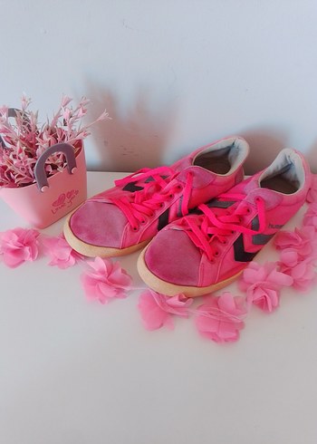 Hummel Pembe Kadın Spor Ayakkabı Çiçek Desenli