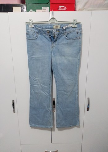 Mavi Loose Fit Midi Kadın Kot Pantolon