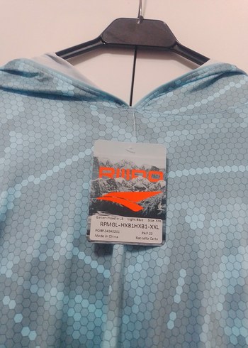 Mavi Kapüşonlu Uzun Kollu Sweatshirt - Görsel 4