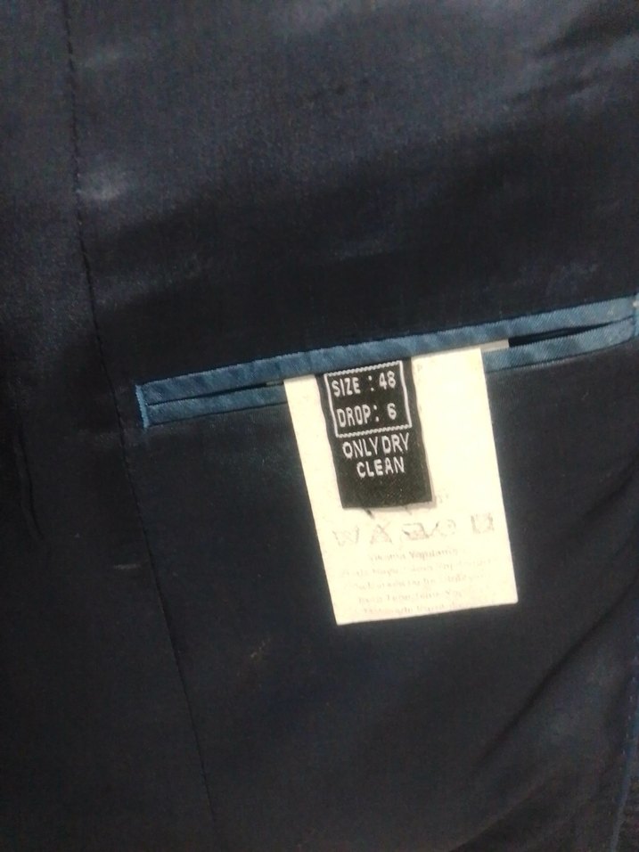 Erkek Lacivert Düğmeli Ceket, Regular Fit - Görsel 4