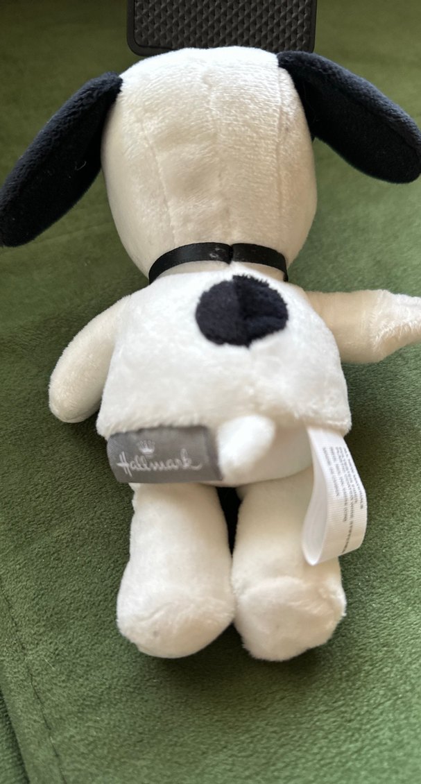 Beyaz Siyah Kulaklı Peluş Oyuncak - Görsel 3