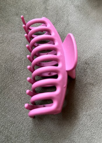 Pembe Elastik Plastik Saç Tokası